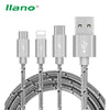 3 in 1 Charge Cable - Micro USB Type C - USB-C and Apple Lightning Charger