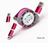 3 in 1 Flexible Retractable Stretch Fast Charge Data USB Cable