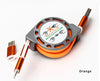 3 in 1 Flexible Retractable Stretch Fast Charge Data USB Cable