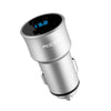 ROCK Dual USB Car Charger Digital LED Display 5V 3.4A Aluminium Alloy Fast Charging Voltage Monitoring