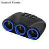 3 in 1 Car-charger Power Adapter Socket Splitter 3.1A 12V USB Cigarette Lighter
