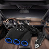 3 in 1 Car-charger Power Adapter Socket Splitter 3.1A 12V USB Cigarette Lighter