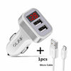 Olaf Digital Display Car Dual Port USB Adapter 2.1A
