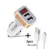Olaf Digital Display Car Dual Port USB Adapter 2.1A