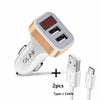 Olaf Digital Display Car Dual Port USB Adapter 2.1A