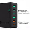 Aukey 60W USB Quick Charge 3.0 6-Port USB Mobile Phone Charger