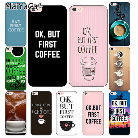 Coffee Design Soft silicon Cases For Apple Iphone 6 6s 6 Plus 6s Plus iPhone 7 7 Plus iPhone 8 8 Plus iPhone X 4.7