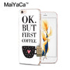 Coffee Design Soft silicon Cases For Apple Iphone 6 6s 6 Plus 6s Plus iPhone 7 7 Plus iPhone 8 8 Plus iPhone X 4.7