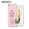 Coffee Design Soft silicon Cases For Apple Iphone 6 6s 6 Plus 6s Plus iPhone 7 7 Plus iPhone 8 8 Plus iPhone X 4.7