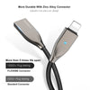 Magnetic Zinc Alloy Nylon Braided Apple Lightning-to-USB Charge-and-Sync Cable LED