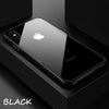 MobileNerds Tempered Glass Transparent Clear Cover Bumper Case for Apple iPhone 6 6s 7 7s 8 Plus X Soft TPU Silicone Case